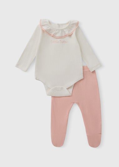 Baby Girls Little Sister Top And Leggings Set (0-12 Mnths)