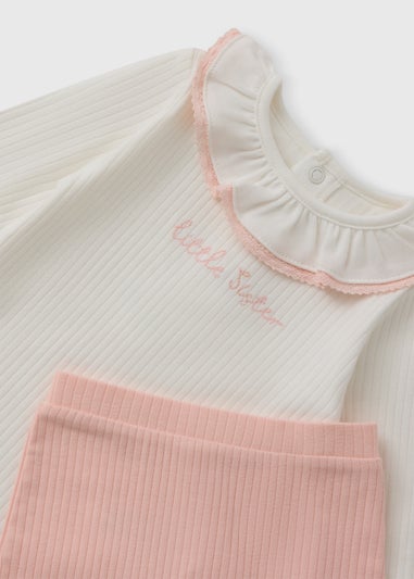 Baby Girls Little Sister Top And Leggings Set (0-12 Mnths)