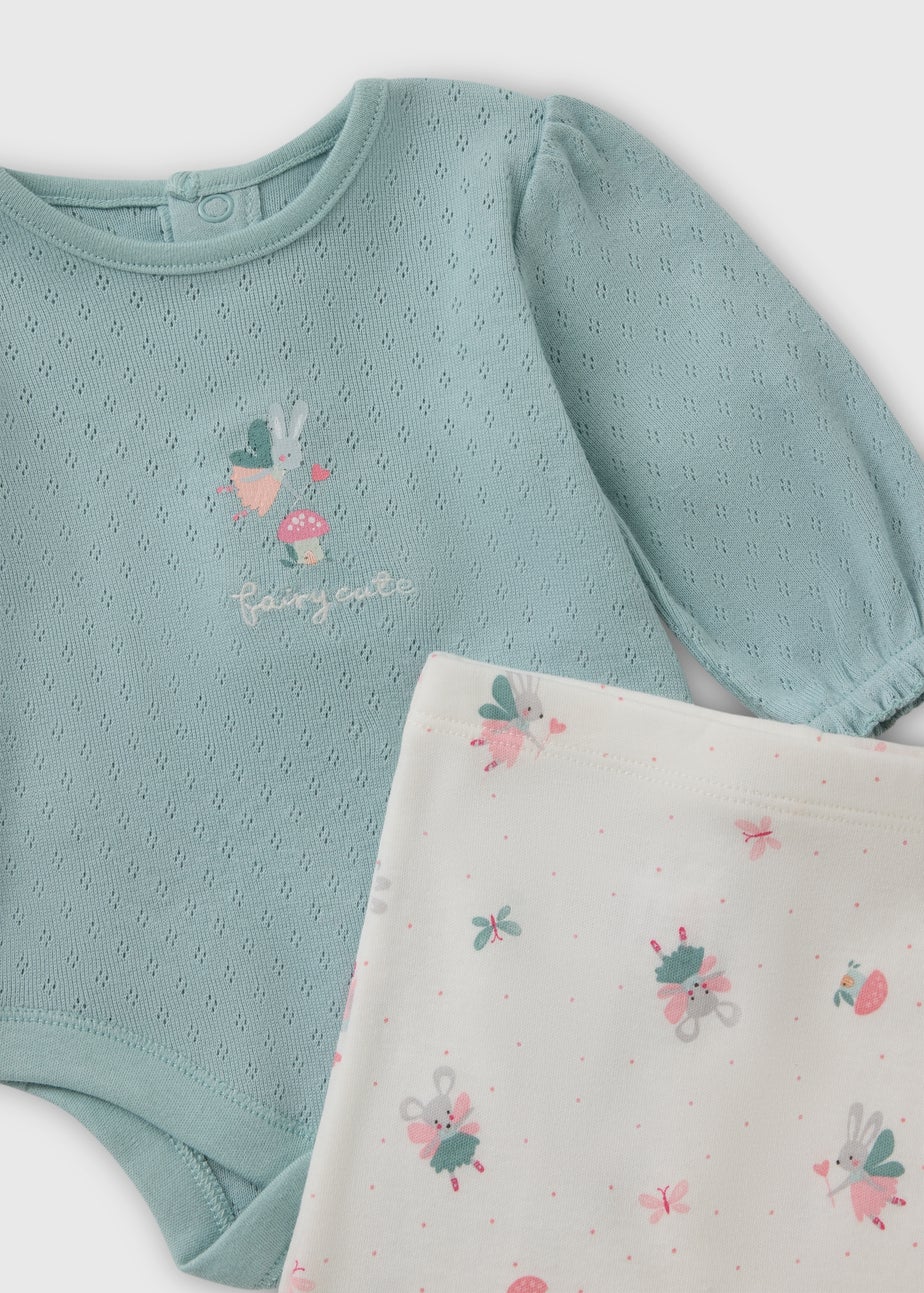 Baby Pink Top and Leggings Set (Newborn - 12 Months)