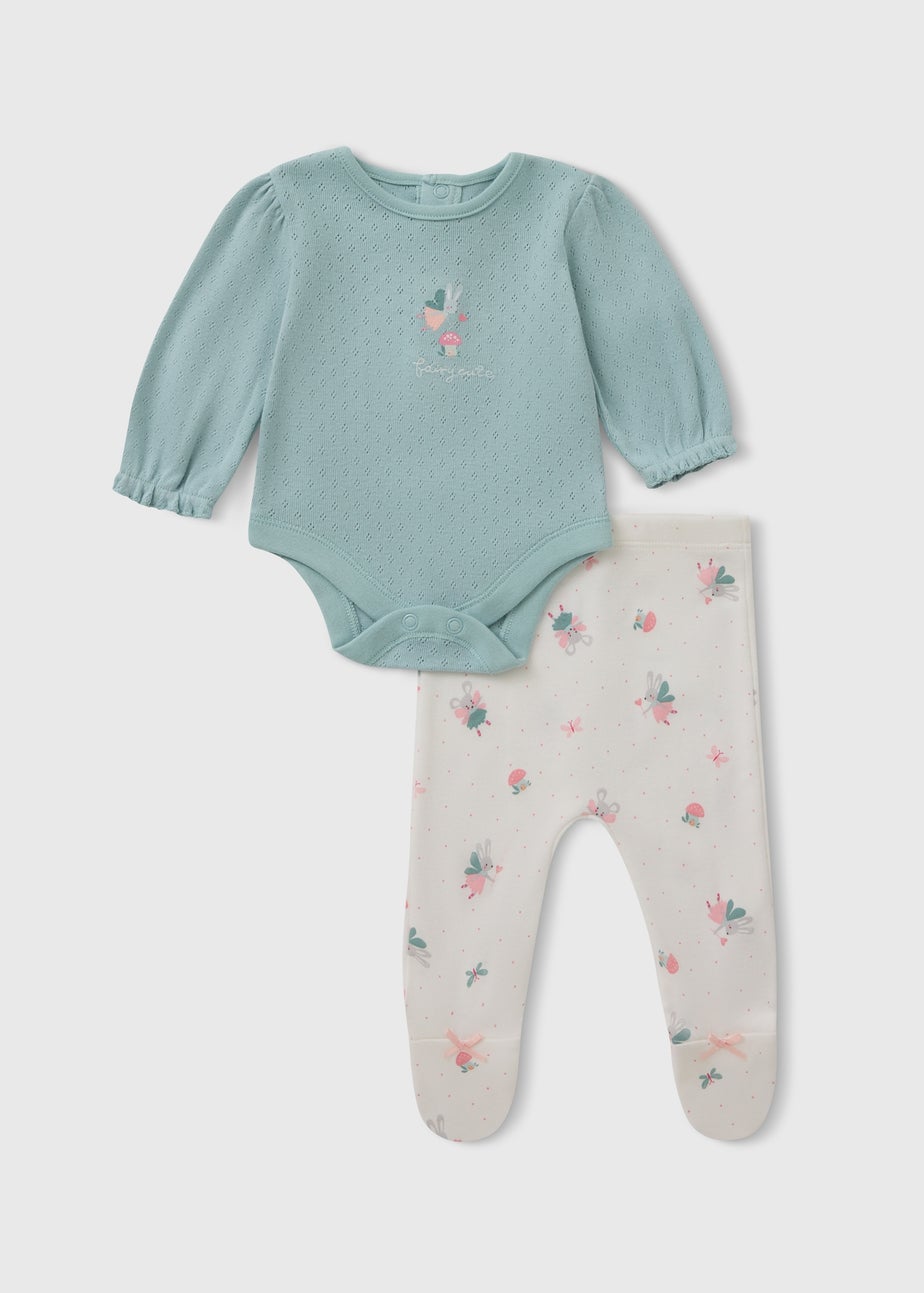 Baby Pink Top and Leggings Set (Newborn - 12 Months)