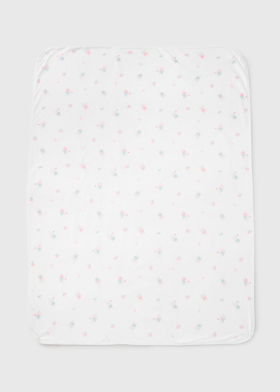 Baby White Mouse Shawl Blanket