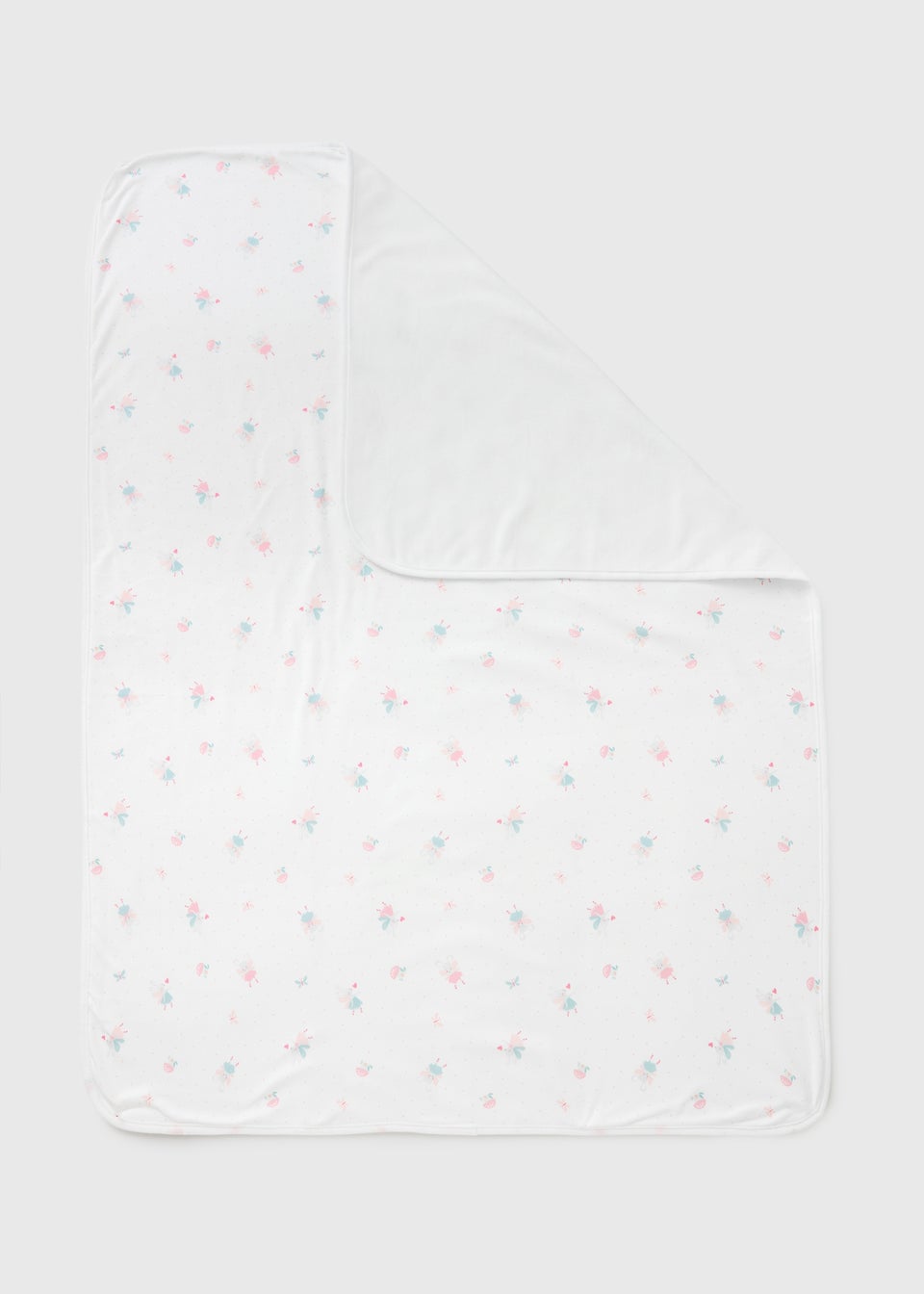 Baby White Mouse Shawl Blanket