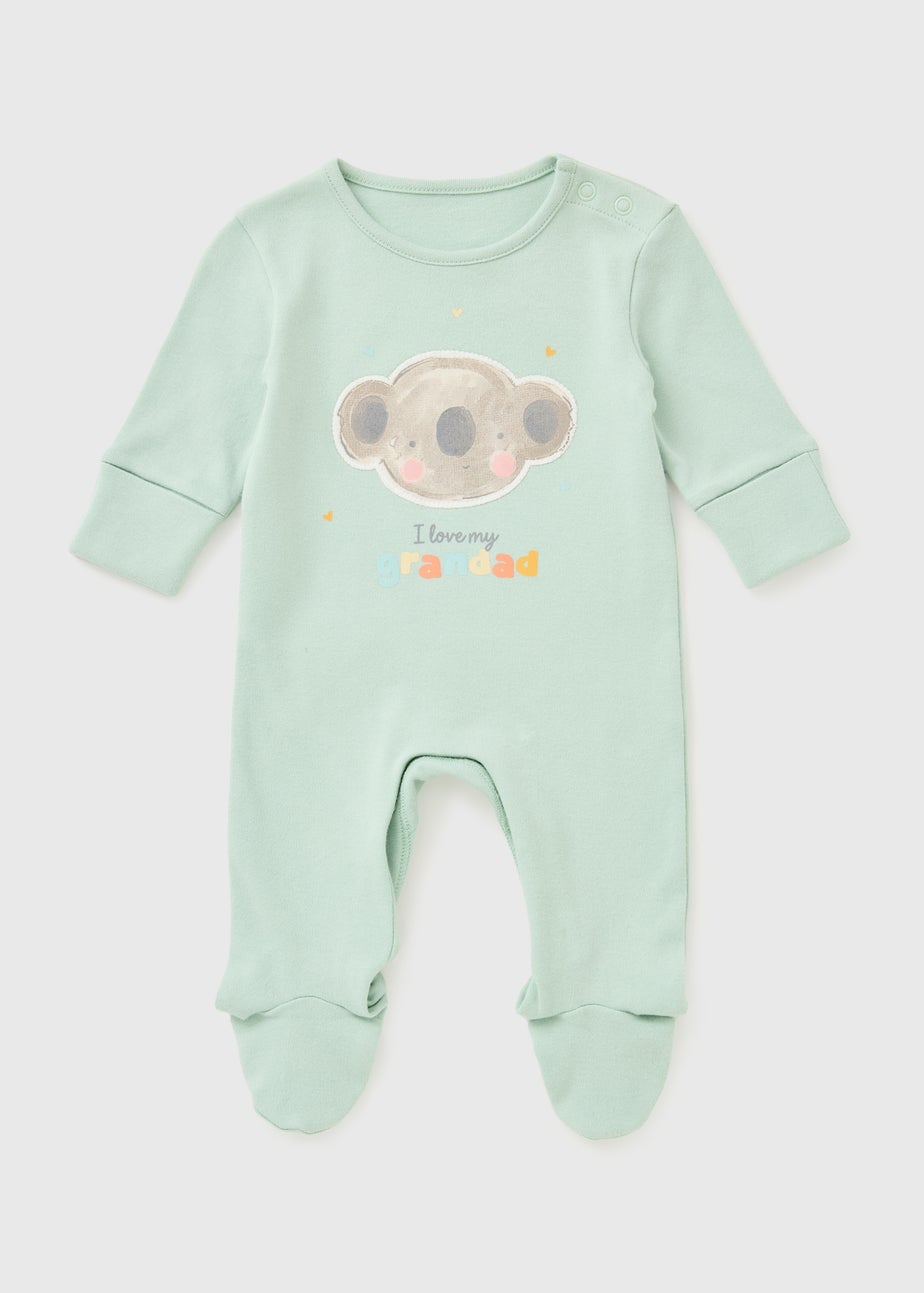 Baby Sage Koala Grandad Sleepsuit (Newborn-18mths)