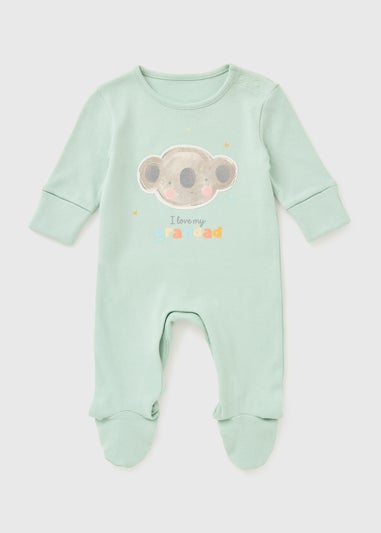 Baby Sage Koala Grandad Sleepsuit (Newborn-18mths)