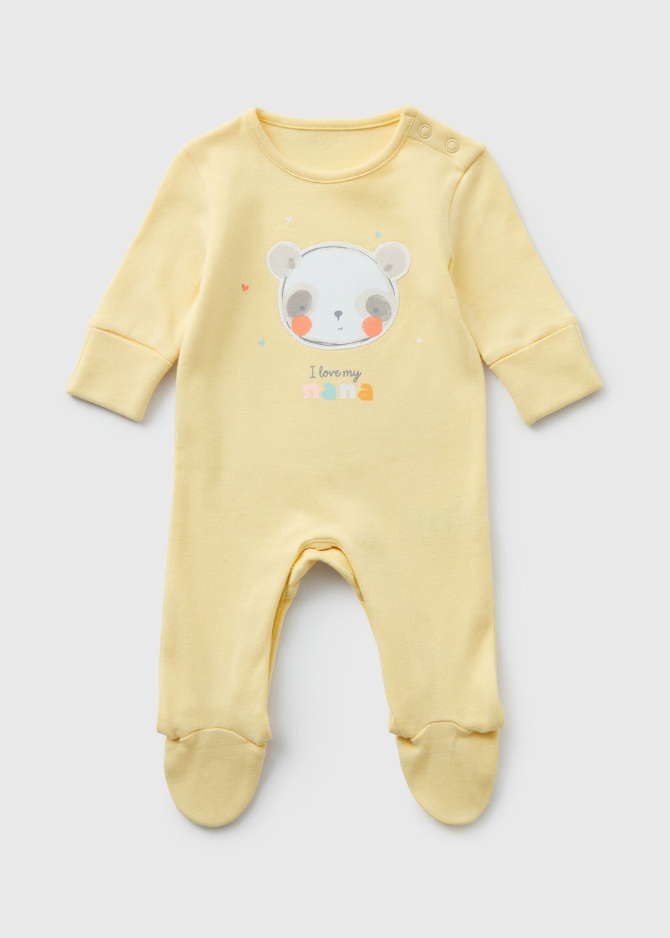 Baby Yellow Panda Nana Sleepsuit (Newborn-18mths)