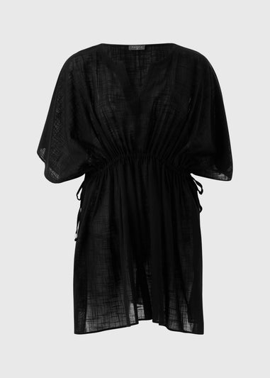 Black Tie Waist Kaftan
