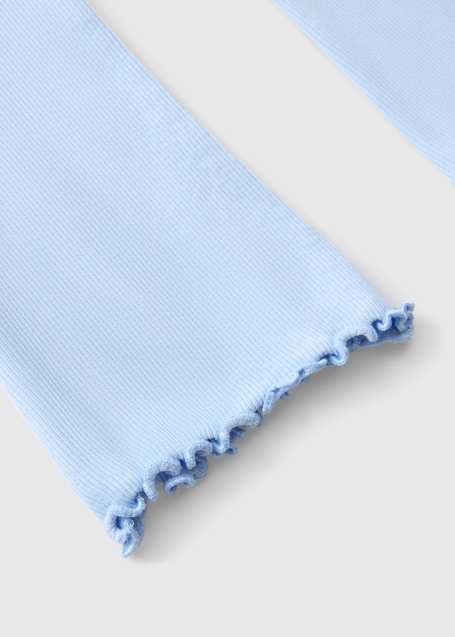 Girls Light Blue Flare Leggings (1-7yrs)