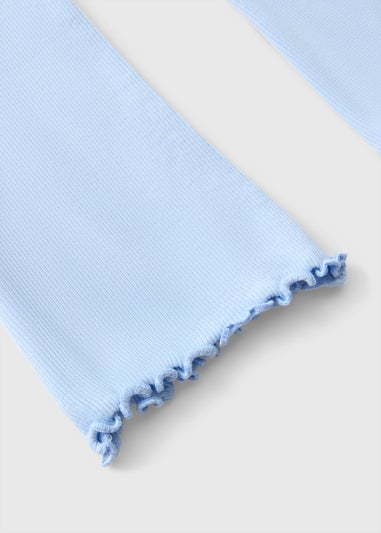 Girls Light Blue Flare Leggings (1-7yrs)