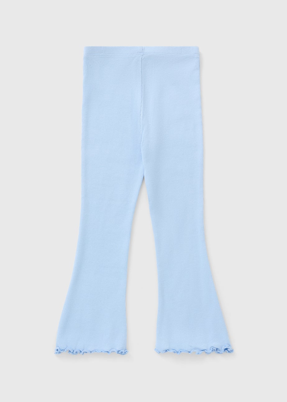 Girls Light Blue Flare Leggings (1-7yrs)