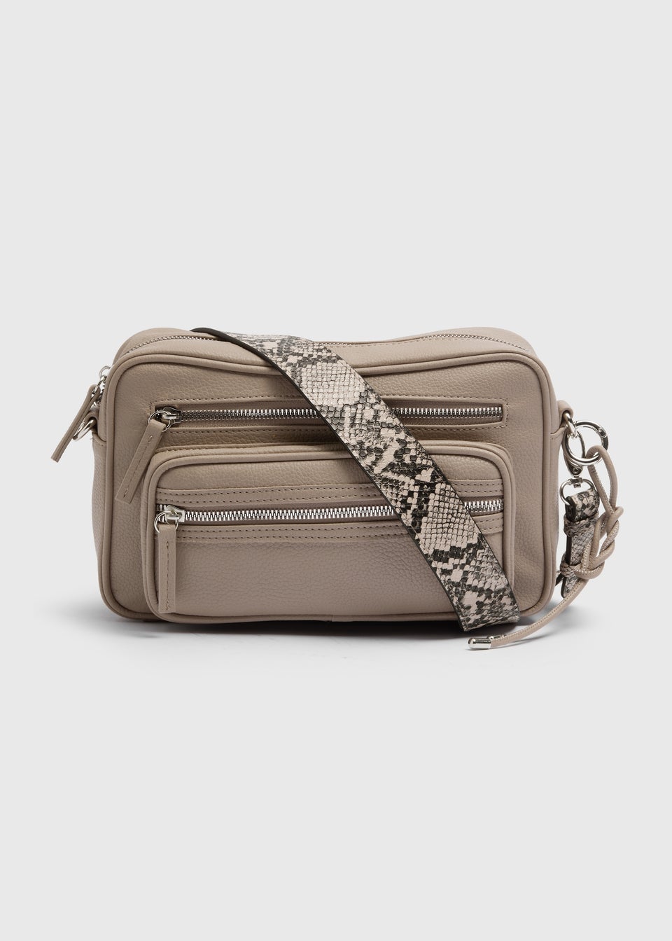 Taupe Zip Camera Bag