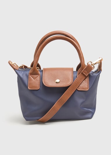 Navy Handle Mini Cross Body Bag