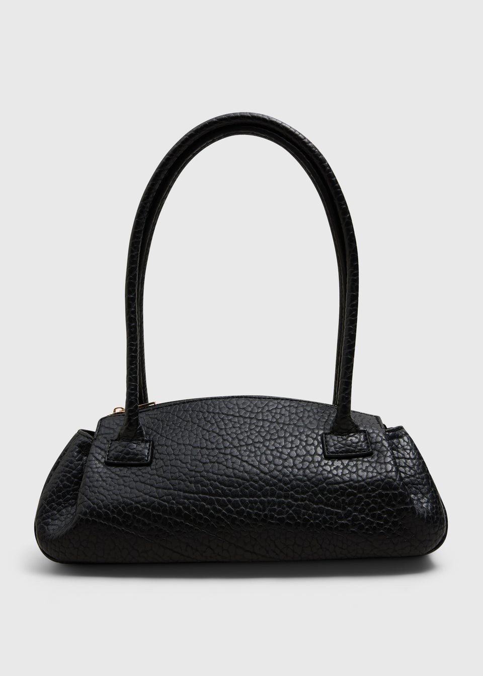 Black Grainy Shoulder Bag