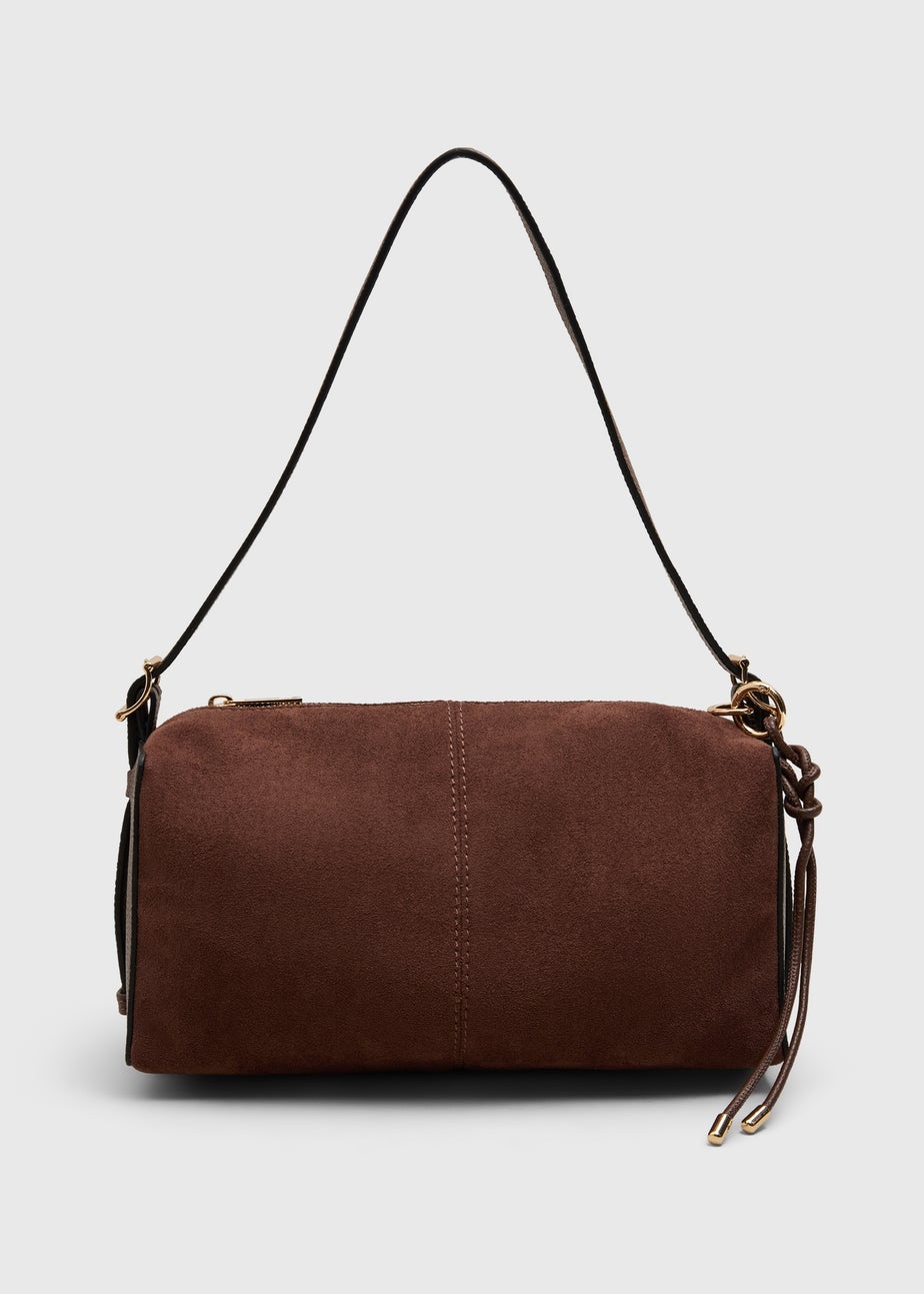 Chocolate Brown Square Shoulder Bag