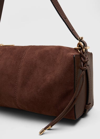 Chocolate Brown Square Shoulder Bag