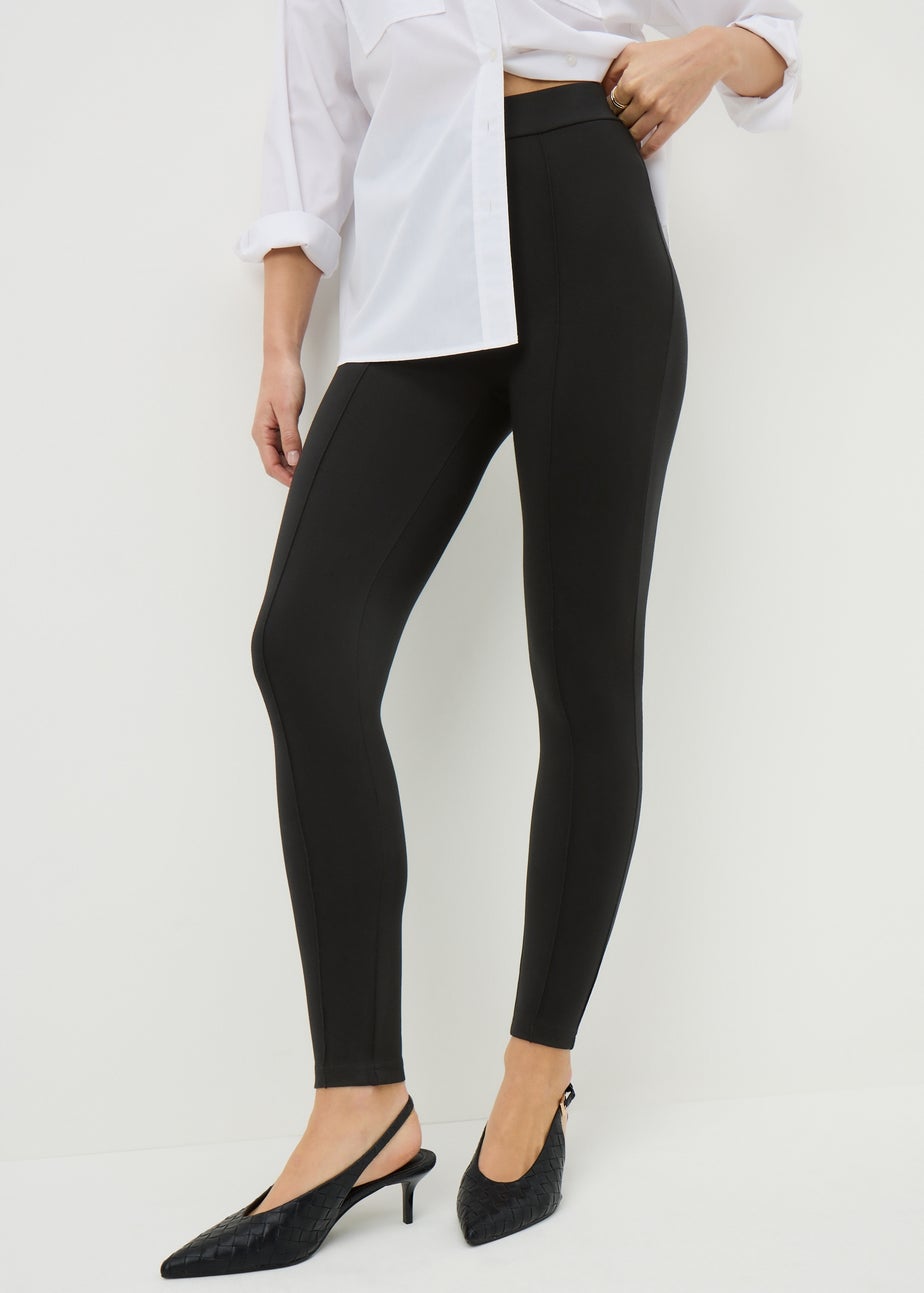 Black Scuba Ponte Leggings