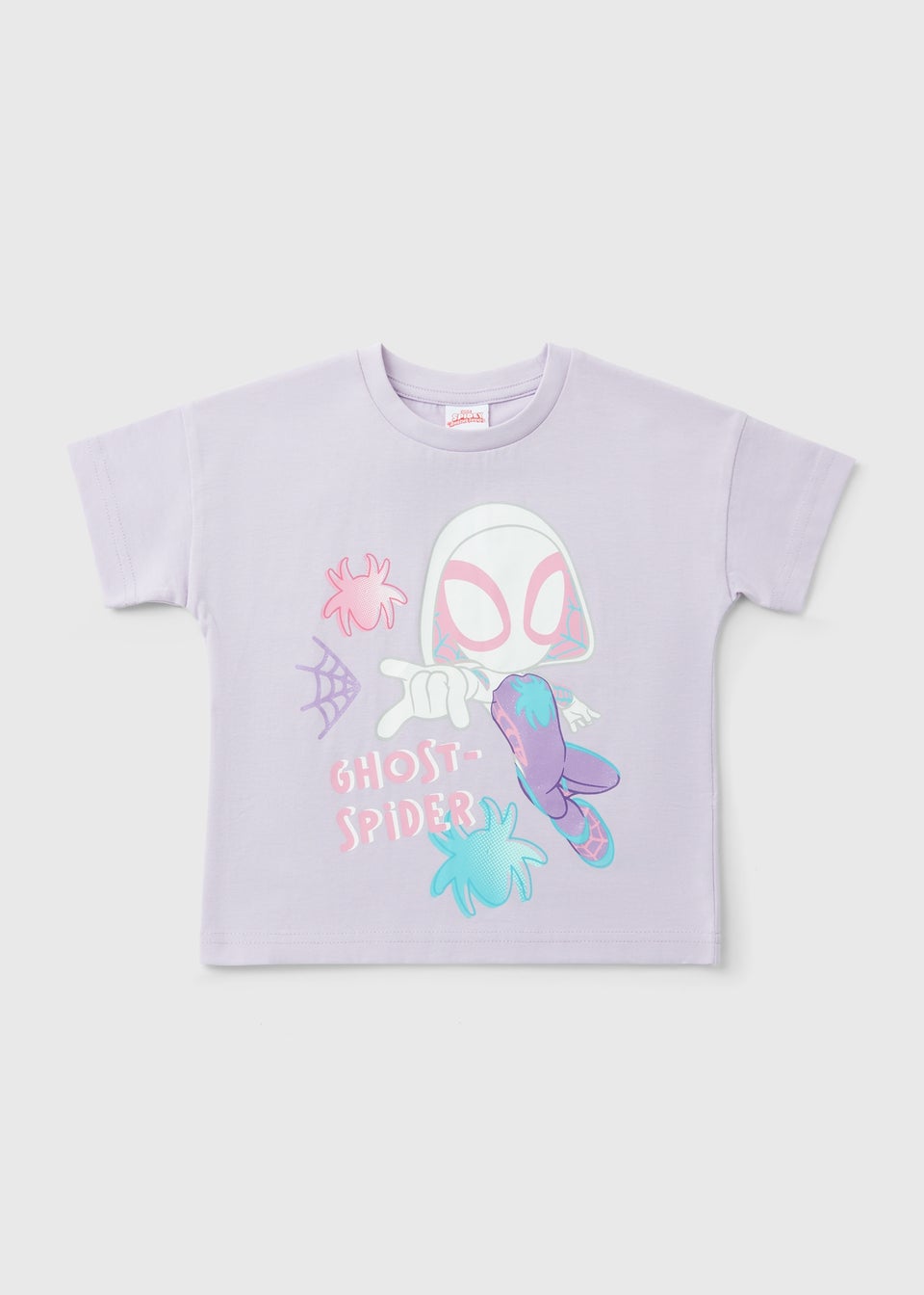 Spidey and His Amazing Friends Girls Lilac Ghost T-Shirt (1-7yrs)