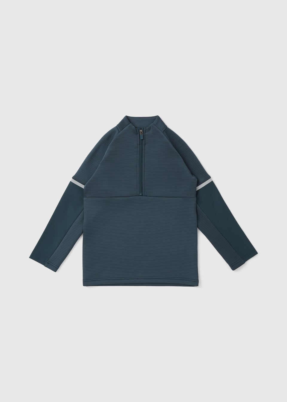 Boys Teal 1/4 Zip Scuba Top (7-15yrs)