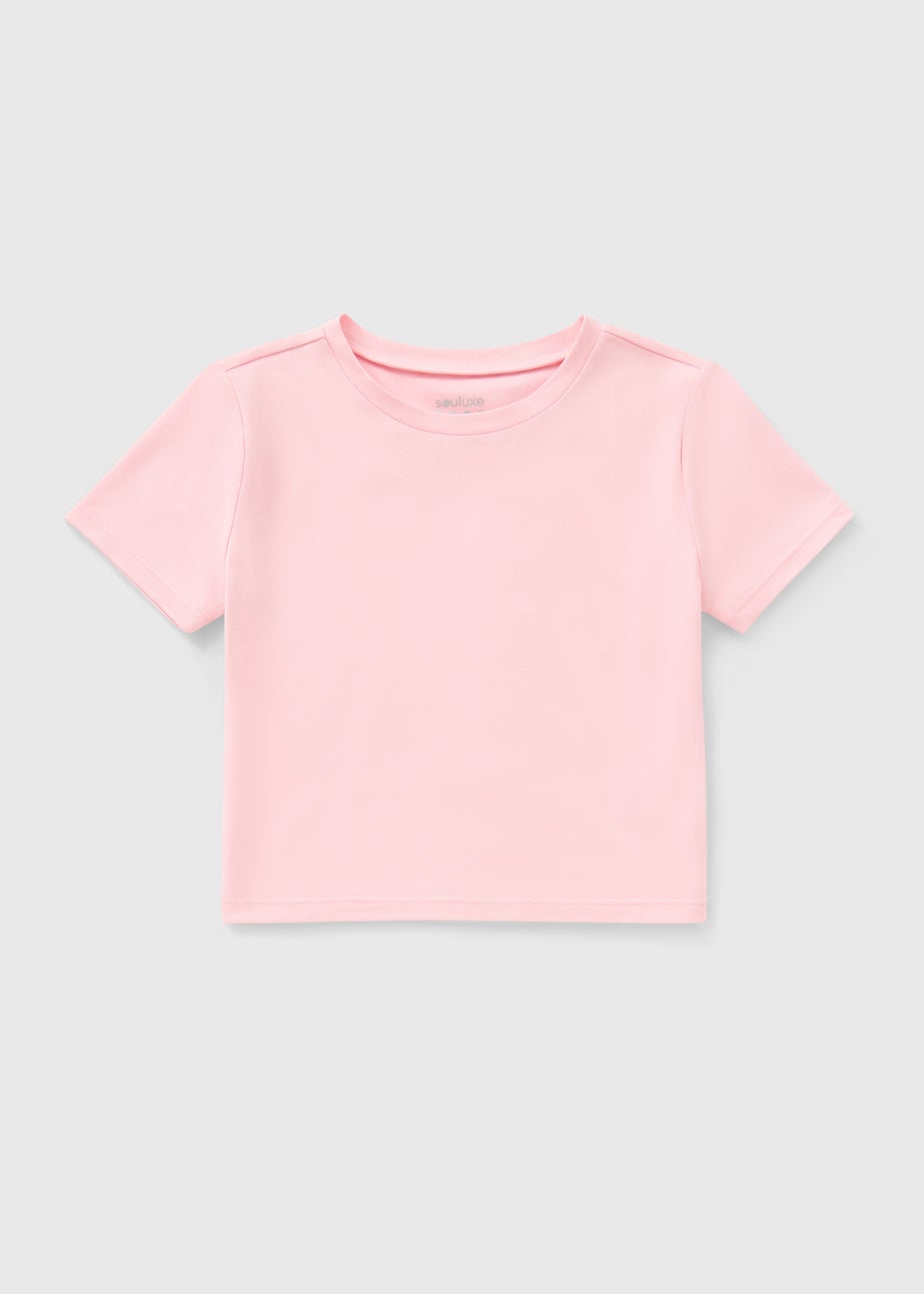 Girls Pink Soft Touch T-Shirt (7-15yrs)