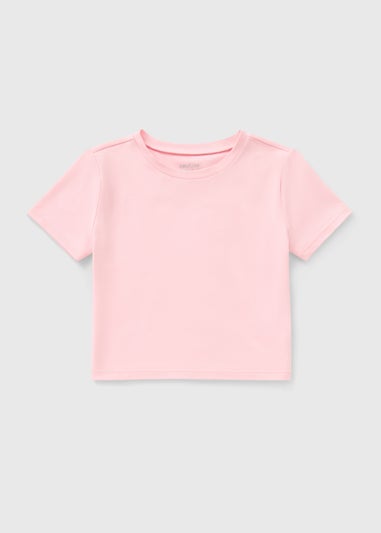 Girls Pink Soft Touch T-Shirt (7-15yrs)