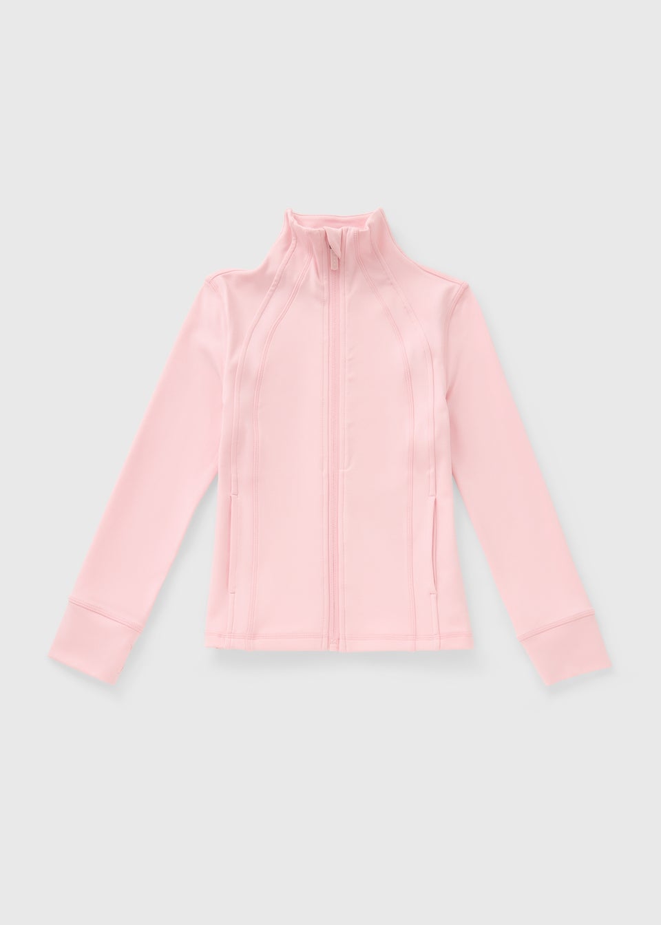 Girls Light Pink Sports Zip Jacket (7-15yrs)