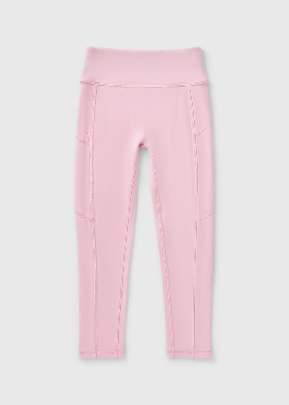 Girls Light Pink Soft Touch Leggings (7-15yrs)
