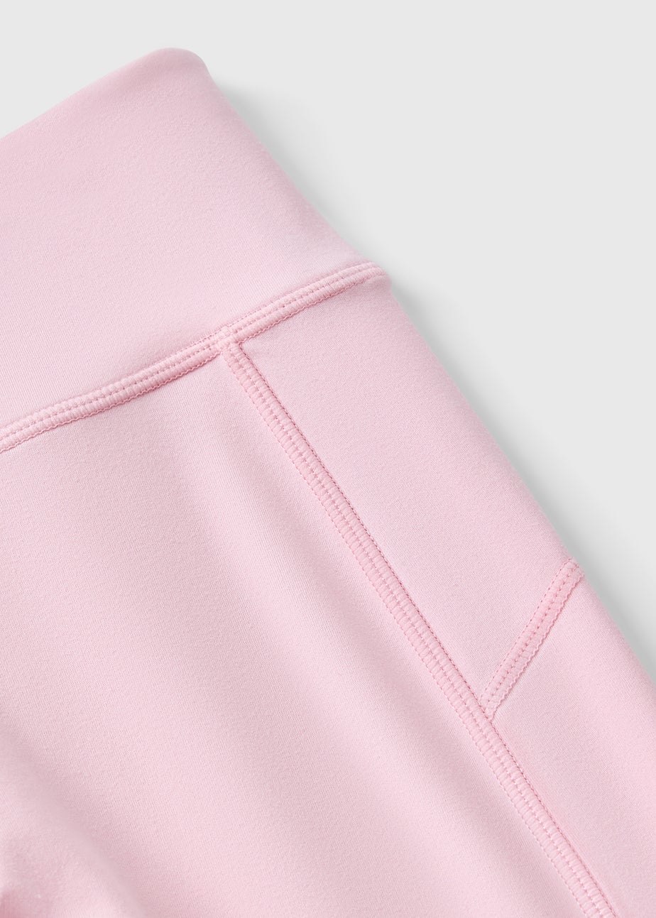 Girls Light Pink Soft Touch Leggings (7-15yrs)