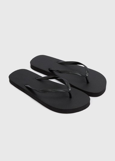 Black Flip Flops