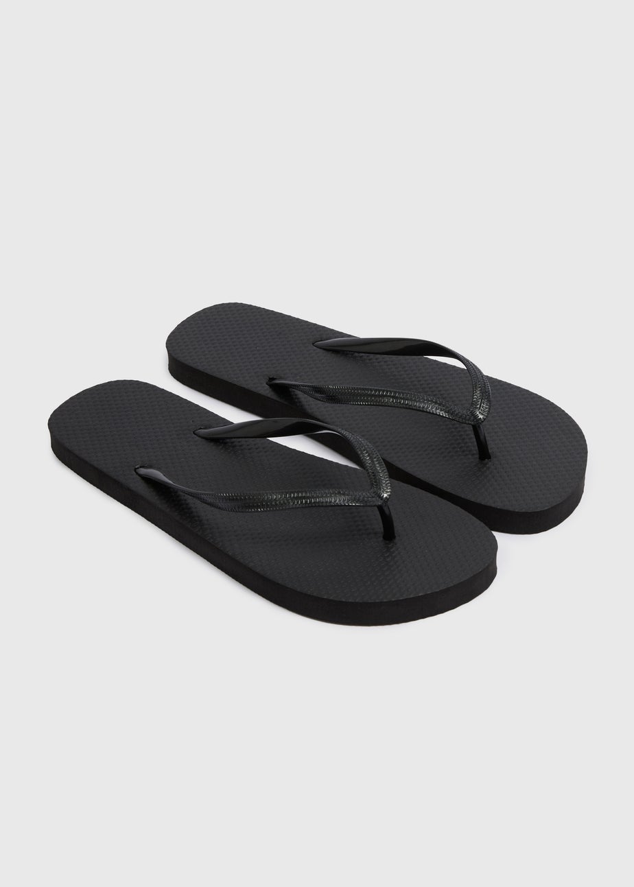 Black Flip Flops