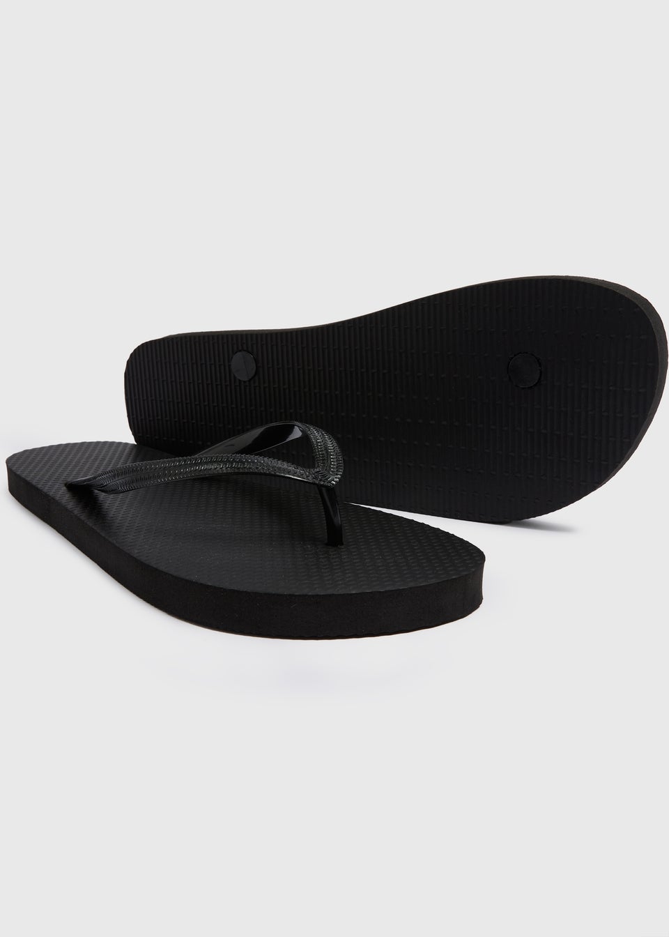 Black Flip Flops