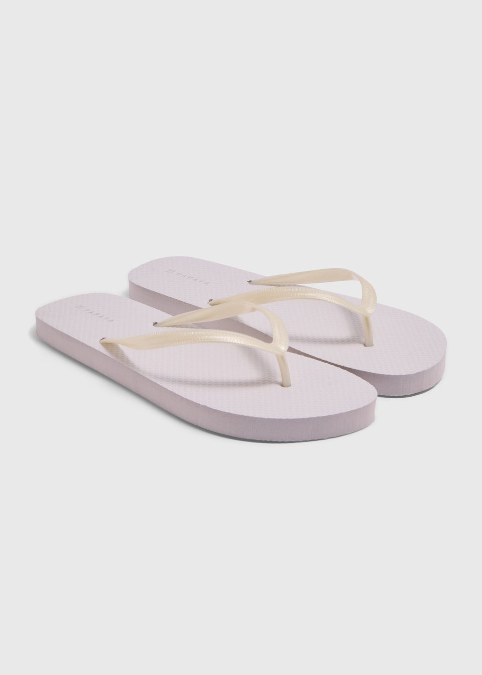 White Flip Flops