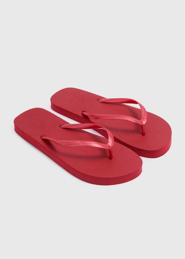 Red Flip Flops