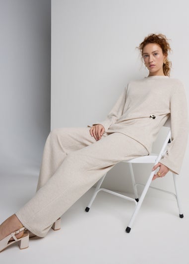 Et Vous Oatmeal Snit Co Ord Trousers