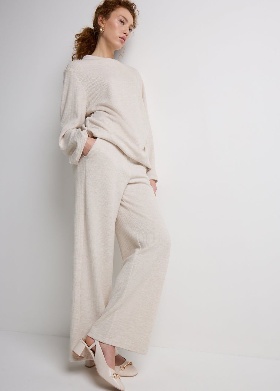Et Vous Oatmeal Snit Co Ord Trousers