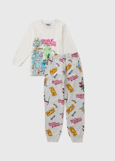Kids White Charlie And The Chocolate Factory Pyjama Set (1-7yrs)