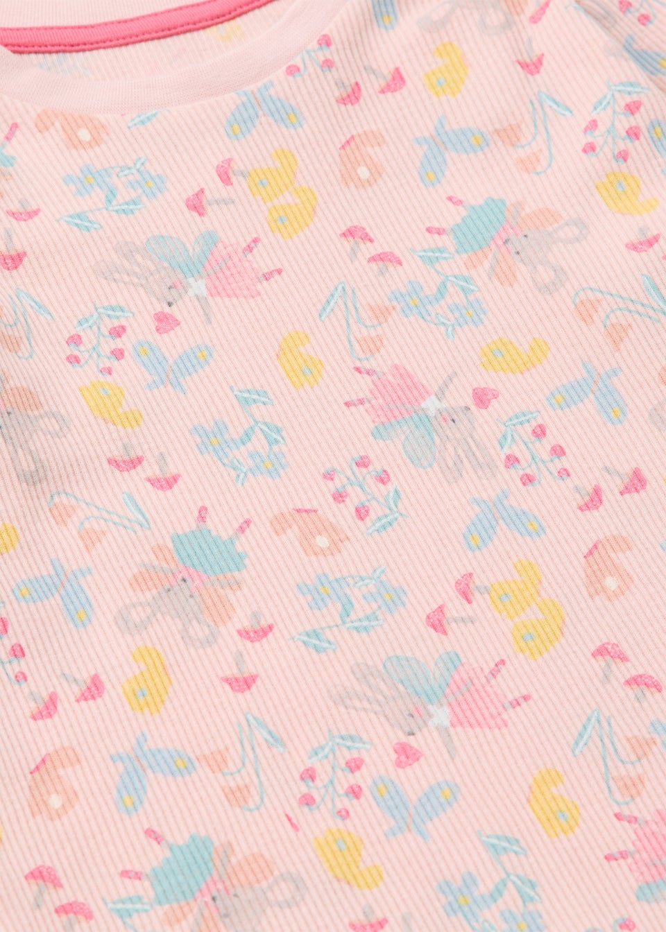 2 Pack Girls Pink Ballerina Mouse Long Pyjama Set (1-7yrs)