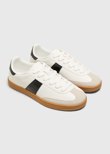 White Retro Trainers