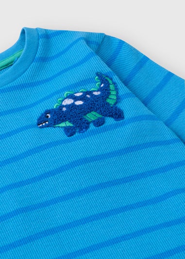 2 Pack Boys Blue Dino Pyjama Sets (1-7yrs)