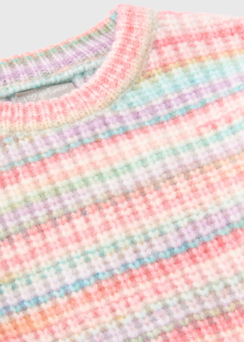 Girls Multicolour Ribbed Jumper (7-15yrs)