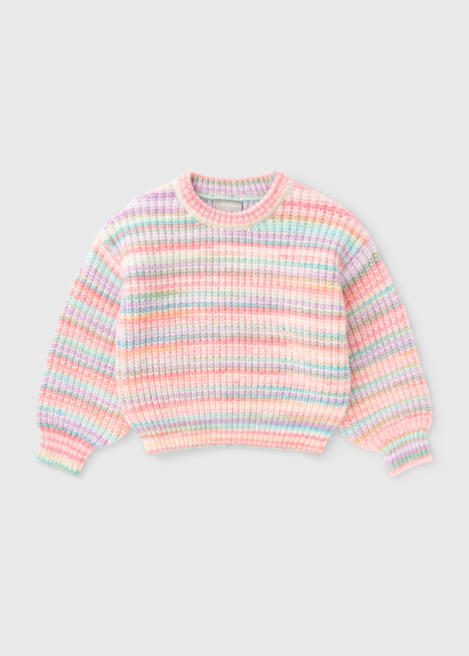 Girls Multicolour Ribbed Jumper (7-15yrs)