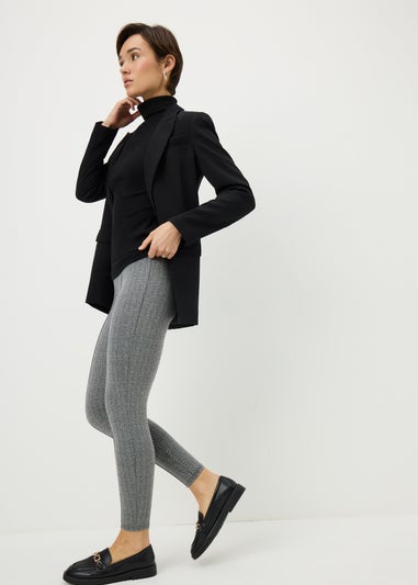Black Herringbone Leggings
