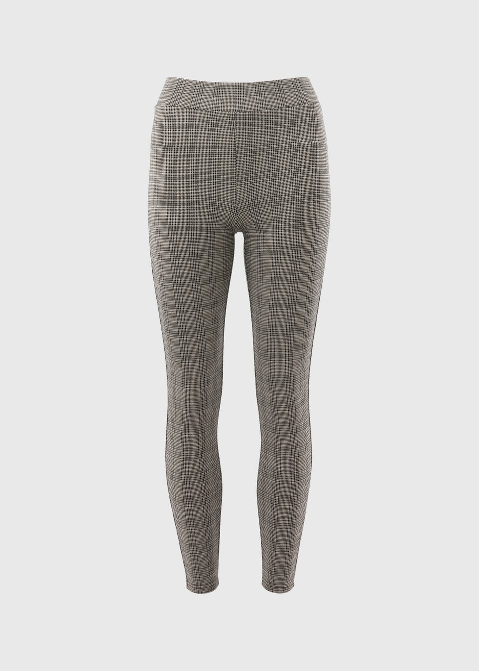Brown Check Leggings