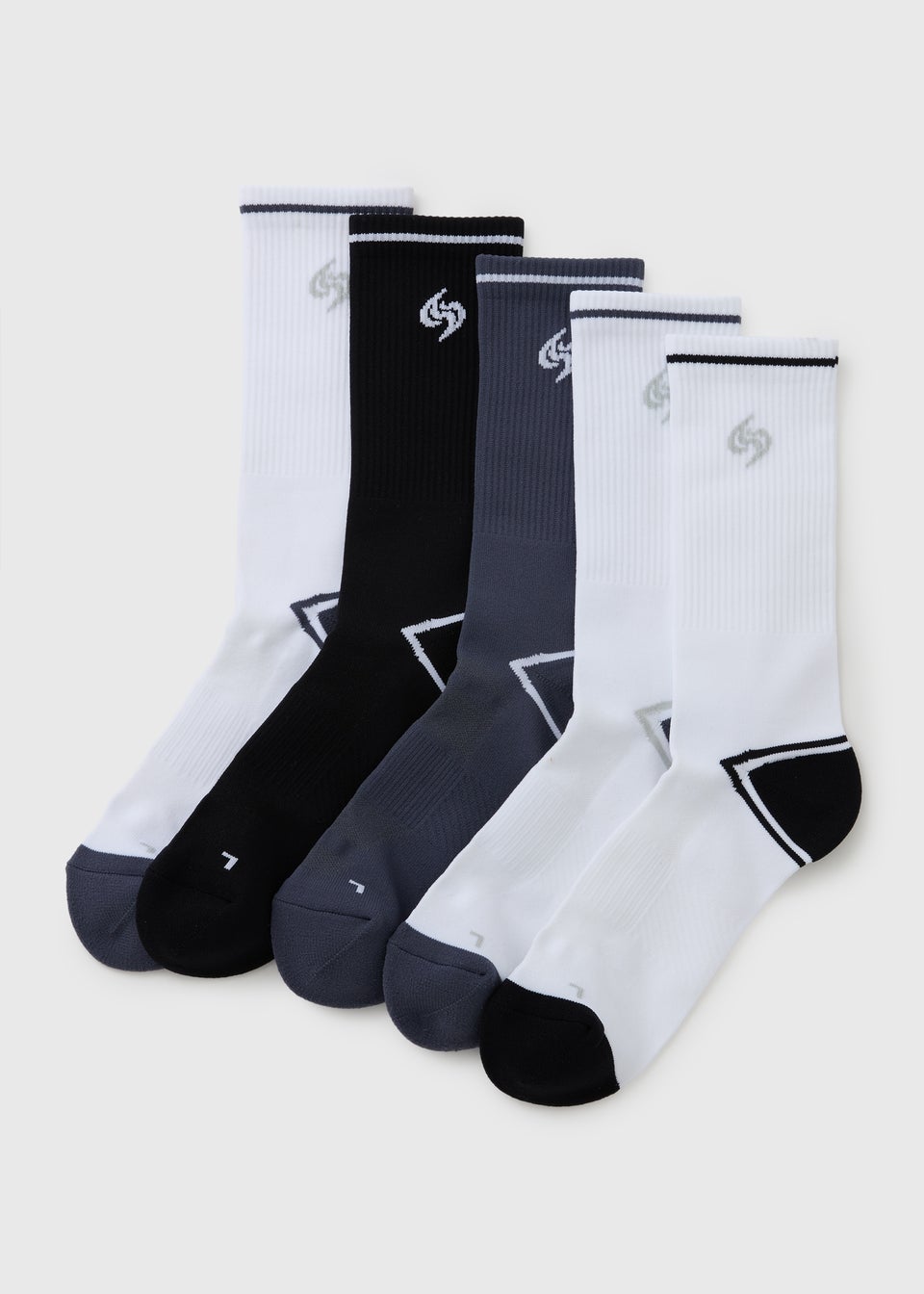 5 Pack Souluxe Multicolour Sports Socks
