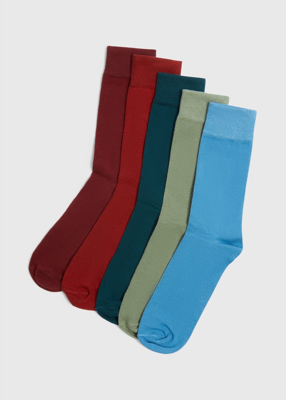 5 Pack Plain Multi Socks