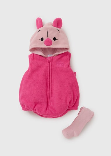 Winnie The Pooh Baby Pink Piglet Padded Suit Set (Newborn-23mths)