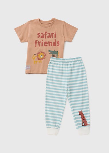 Boys Multicolour Safari Friends Pyjama Set (1-7yrs)