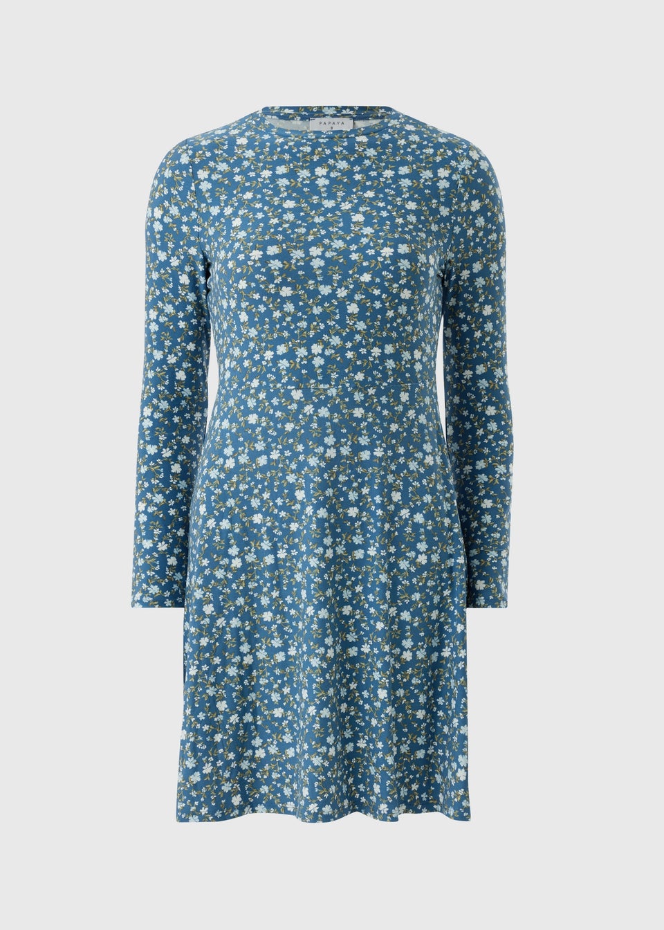 Blue Ditsy Supersoft Mini Dress