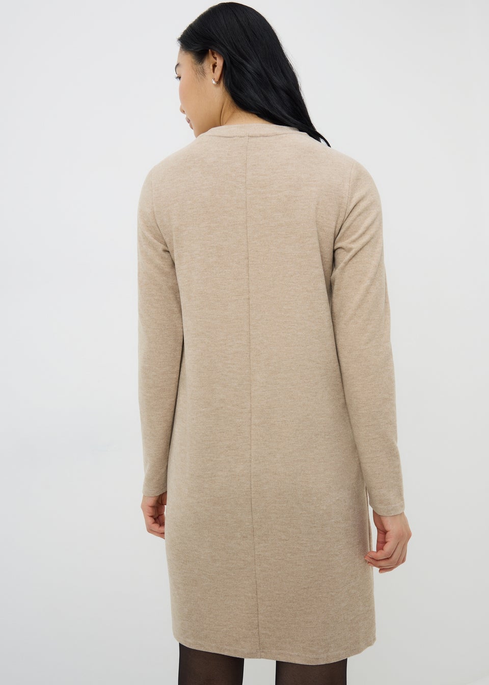 Beige Cosy Mini Dress