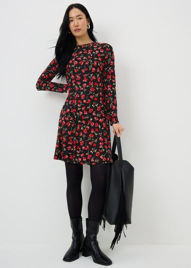 Red Ditsy Supersoft Mini Dress