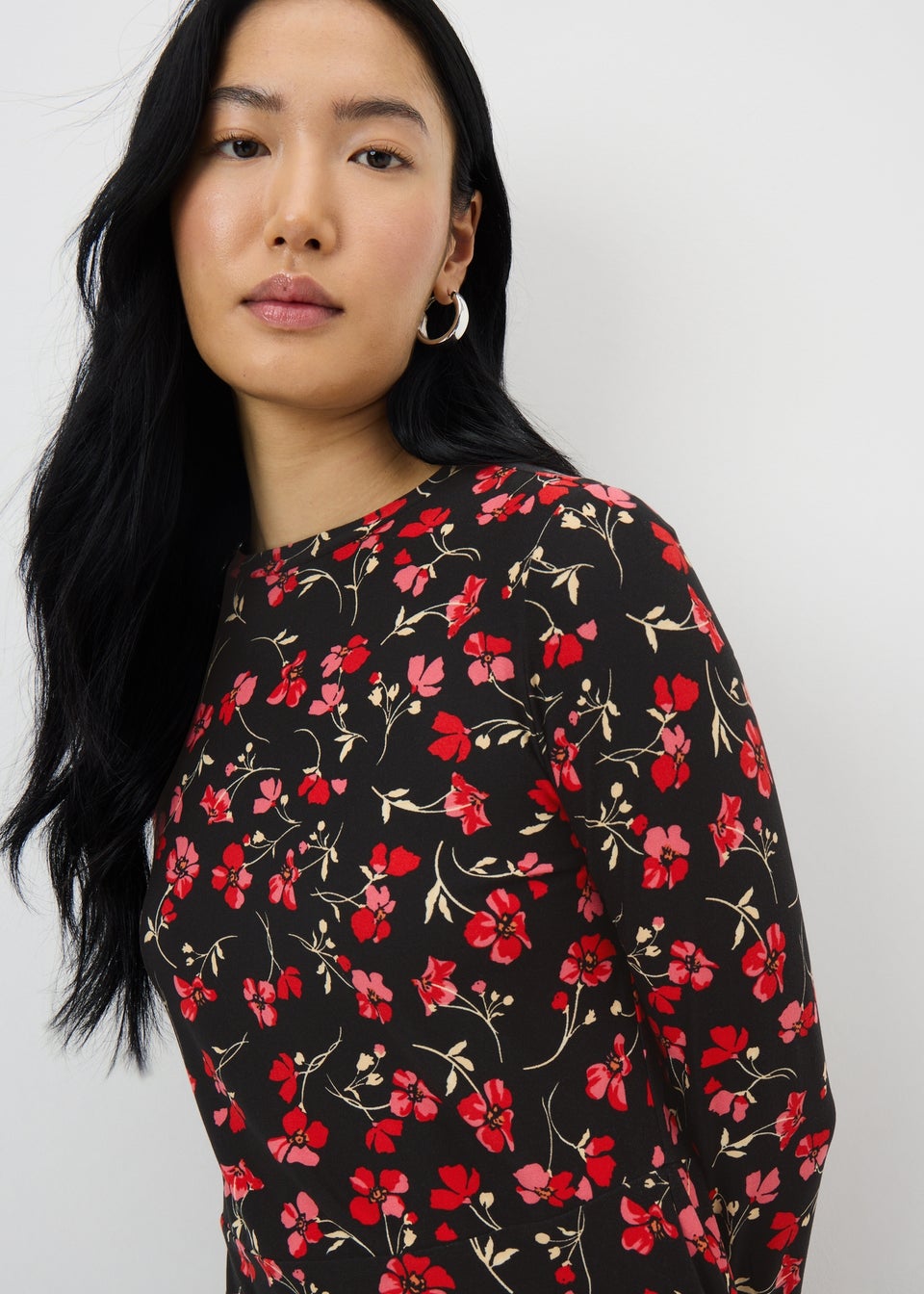 Red Ditsy Supersoft Mini Dress