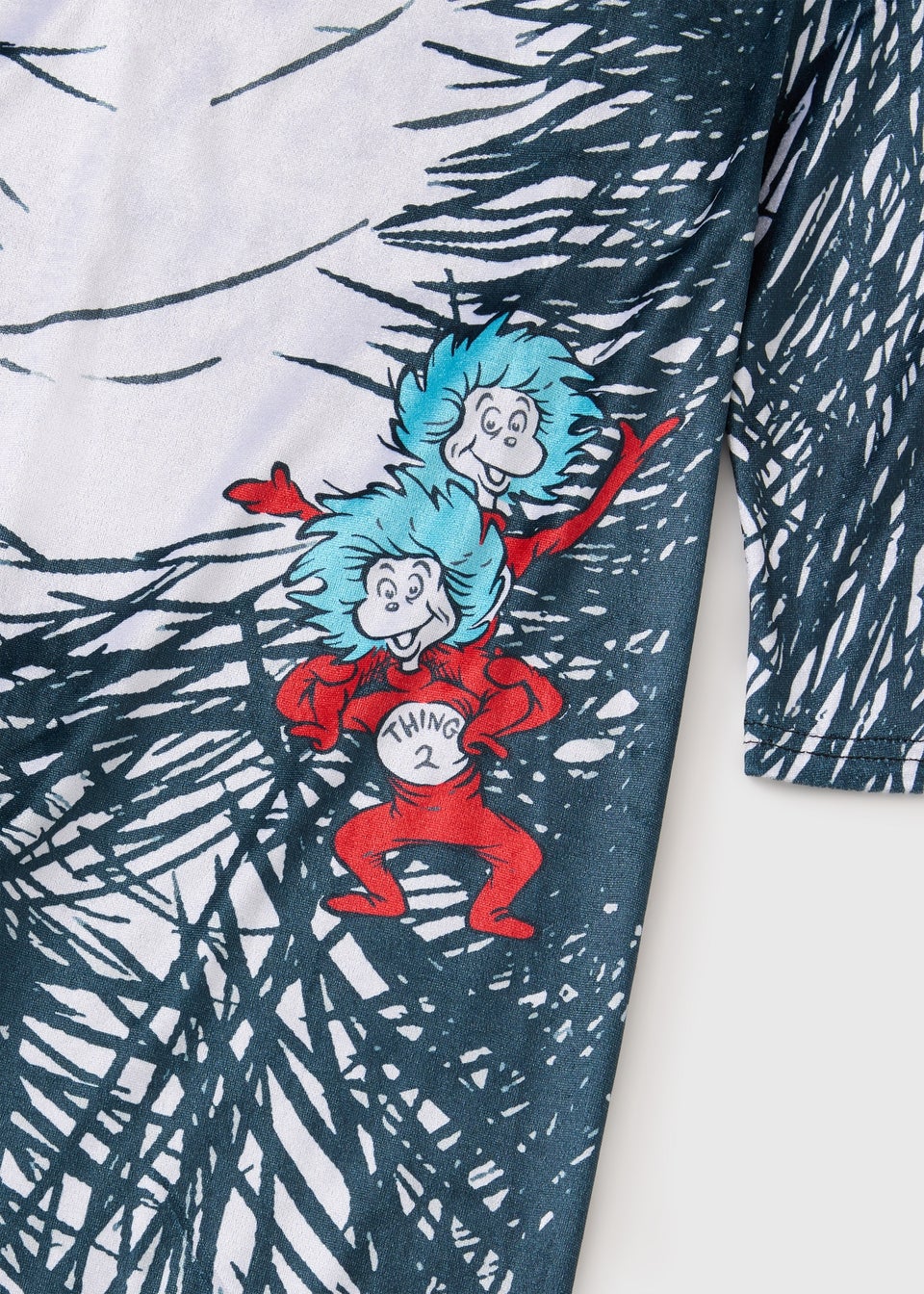 Boys Blue Cat In The Hat Costume (3-12yrs)